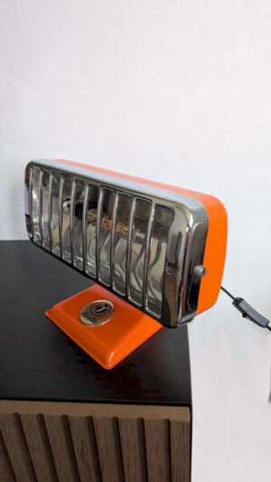 Lampe Upcycling Vintage chauffage Sauter transforme luminaire industriel