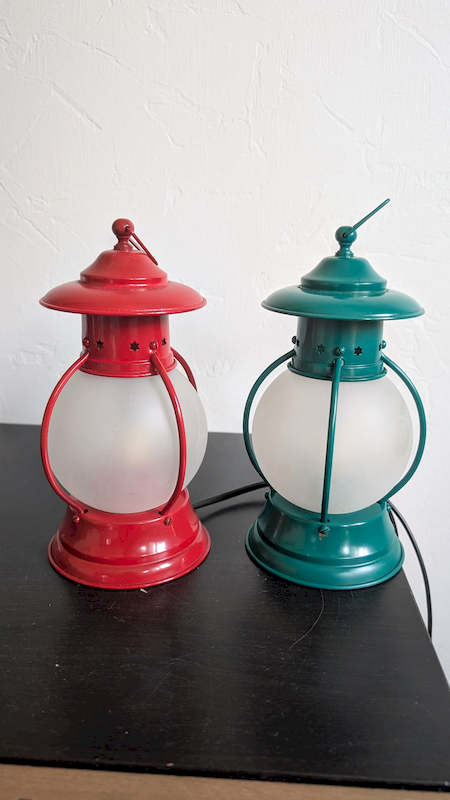 Duo de lampes marine lanterne rouge Bâbord et verte Tribord