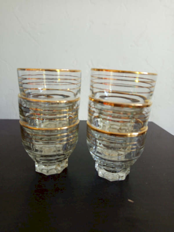 Service de verres à porto vintage pour liqueur et sherry art de la table