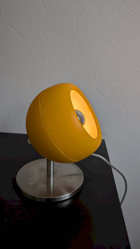 Lampe Space Age pivotée vers le haut pour éclairage indirect